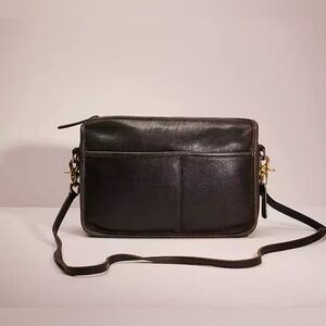 Coach Vintage Companion Black Leather Handbag Crossbody Made in New York City US